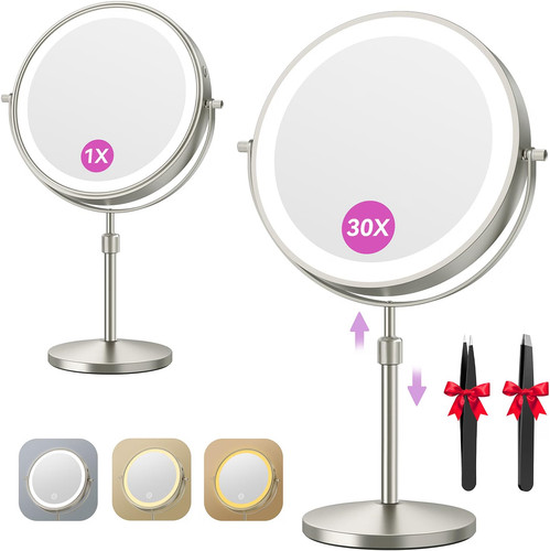 Auxmir makeup mirror 30x - 30x, 1x