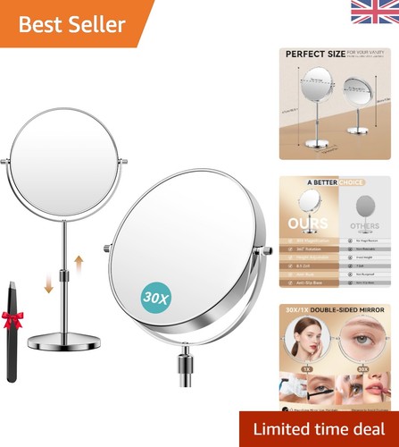 30x magnifying mirror double - -,