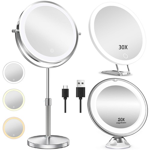 10x magnifying mirror with led - mirror,