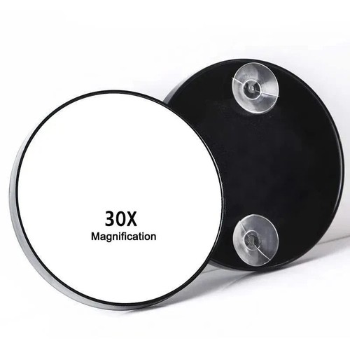 Round magnifying makeup mirror - round,