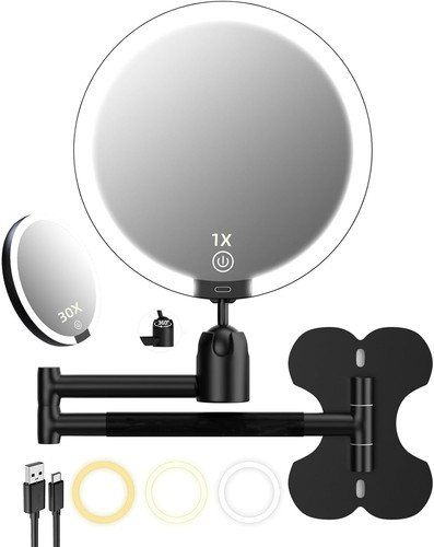 30x wall mounted lighted - mounted,