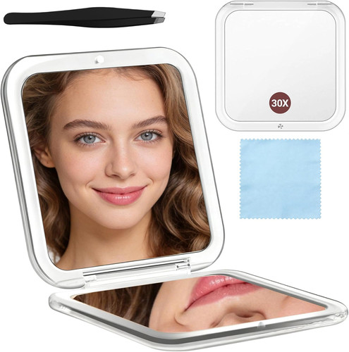 Compact mirror foldable - foldable, &