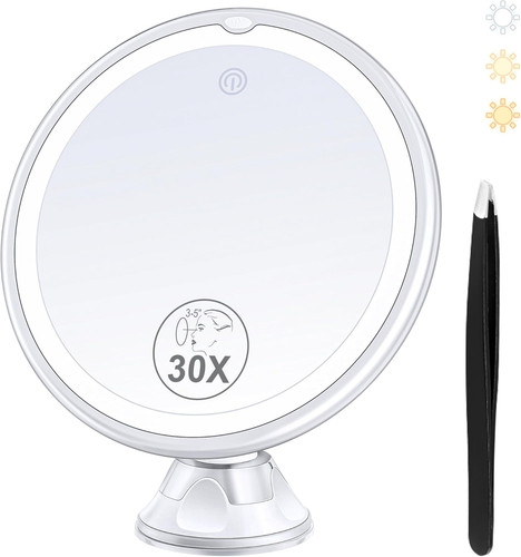 Magnifying mirror with light - mirror,