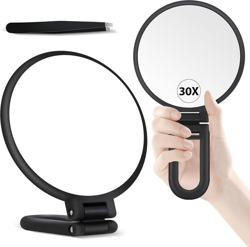 30x magnifying mirror hand - magnifying, mirror,