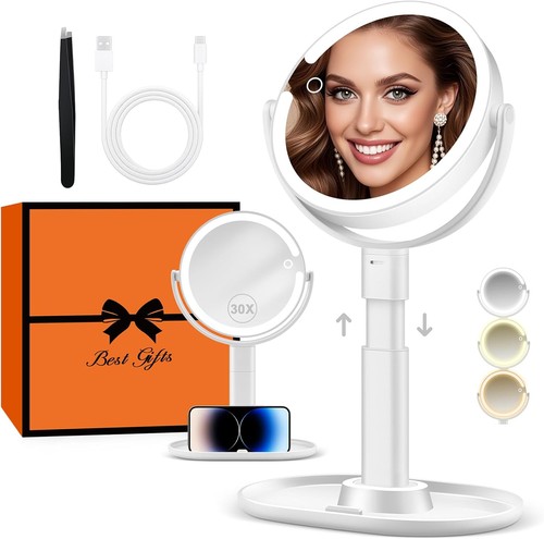 Led makeup mirror 30x - makeup,