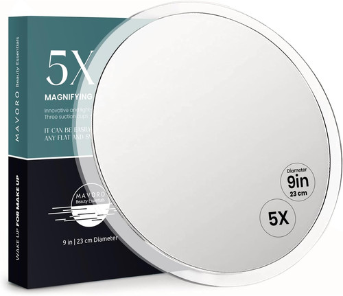 23cm magnifying mirror with - magnifying, 3