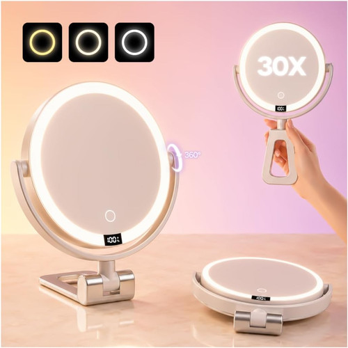Makeup mirror with lights - mirror,
